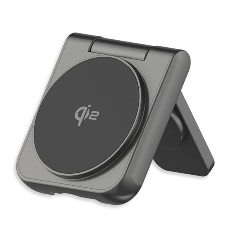 LMP Twist 2-in-1 Wireless Qi2 Charging Pad - Black 
