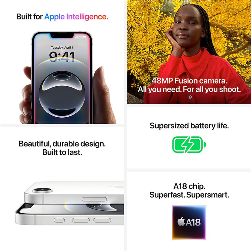 iPhone 16e 128 GB biely 