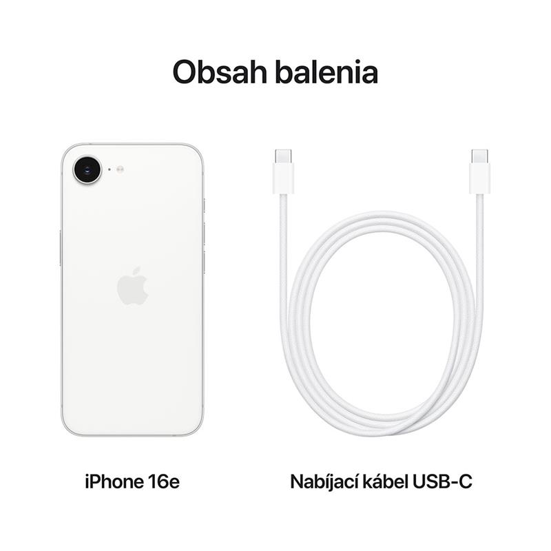 iPhone 16e 128 GB biely 