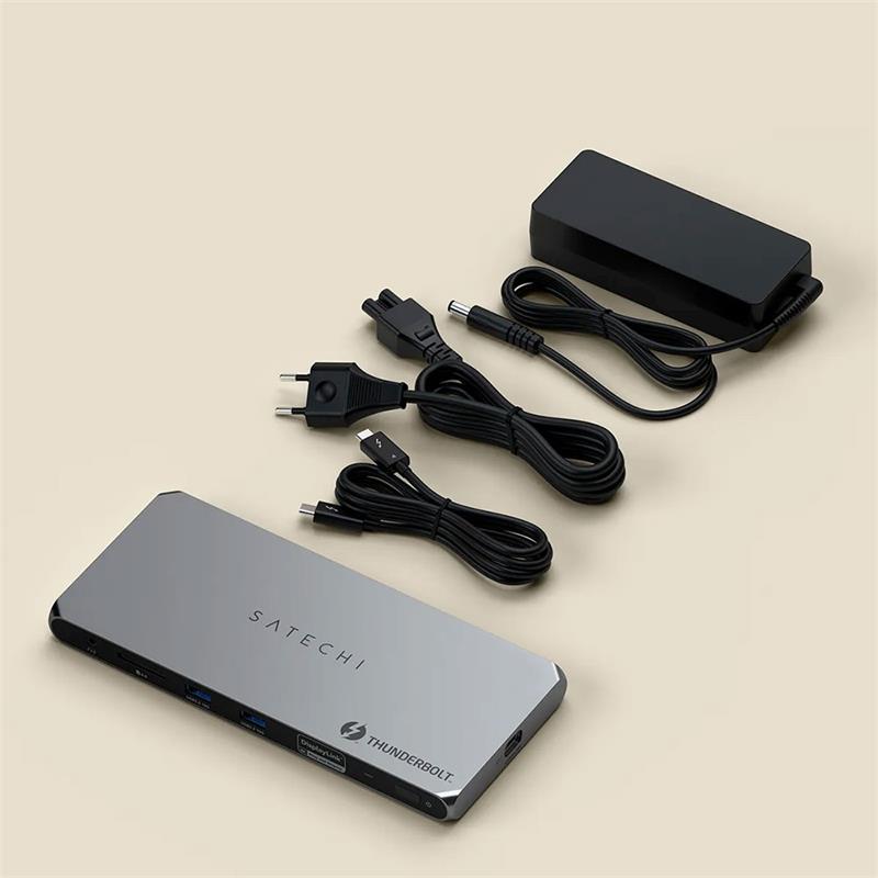 Satechi Thunderbolt 4 Docking Station with DisplayLink - Space Gray 