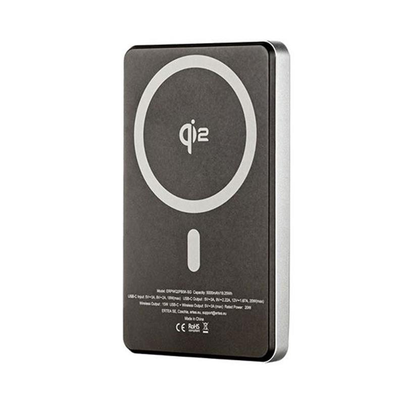 ER POWER powerbank Widget Dual Qi2 5000 mAh 15W - Space Gray 