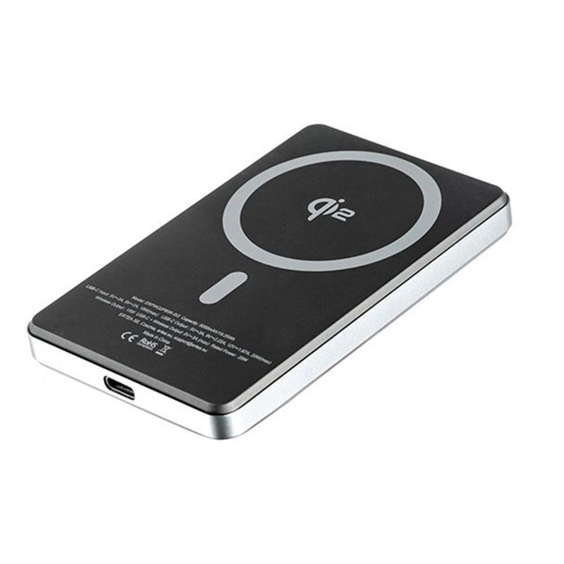 ER POWER powerbank Widget Dual Qi2 5000 mAh 15W - Space Gray 