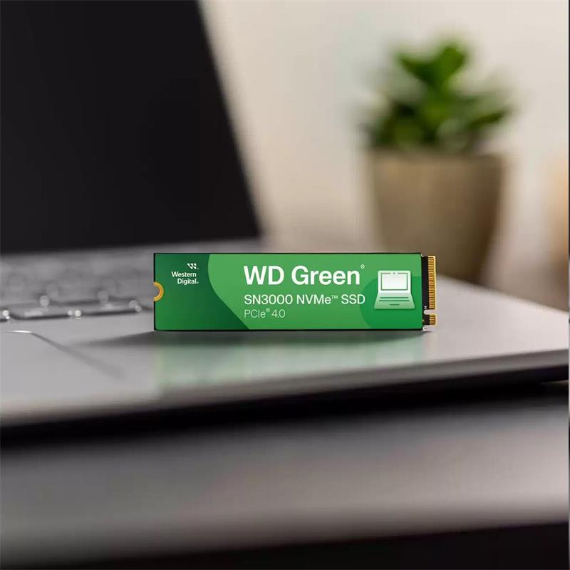 WD Green SN3000 SSD Powered by SanDisk 2TB M.2 NVMe Gen4 5000/4200MBps 