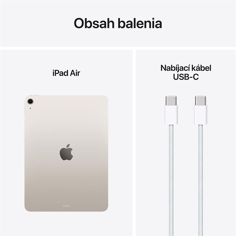 iPad Air 11" Wi-Fi 256GB Hviezdny biely (2025) 