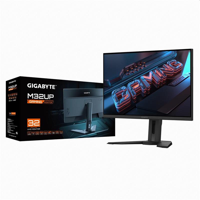 GIGABYTE LCD M32UP GAMING Monitor 32" UHD 3840x2160, IPS, 160Hz, Speakers, KVM USB, USB-C, 2xHDMI, DP, 