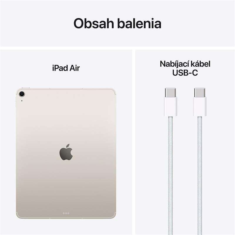 iPad Air 13" Wi-Fi + Cellular 1TB Hviezdny biely (2025) 