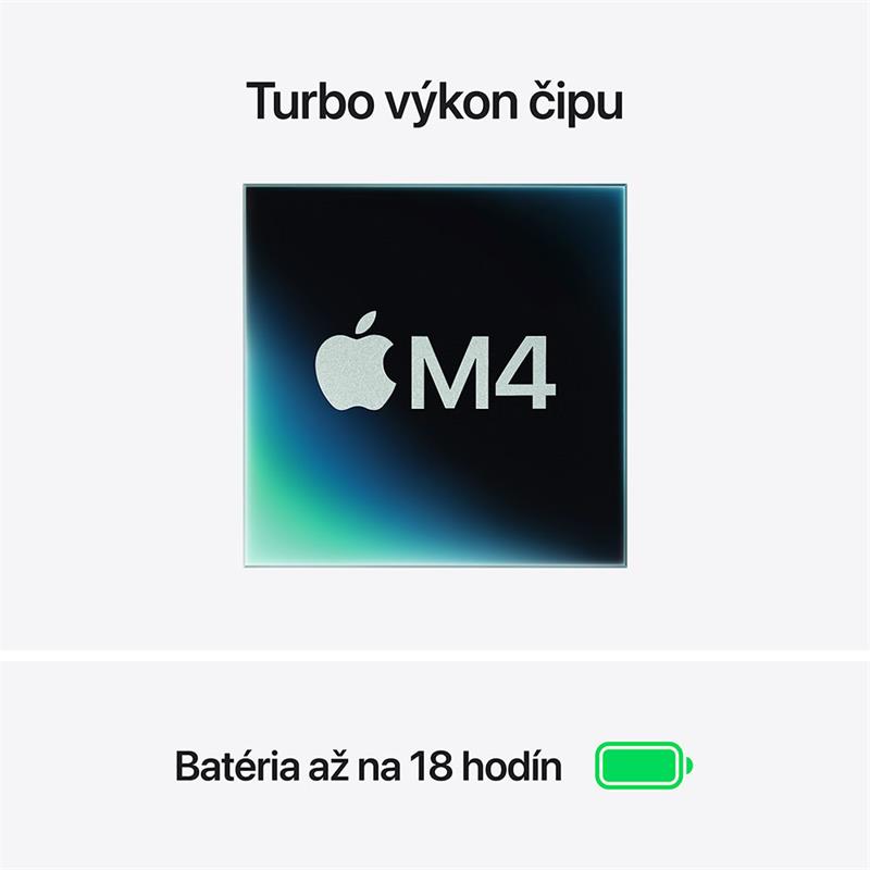 MacBook Air 15" Apple M4 10C CPU 10C GPU 16GB 256GB Polnočný SK 