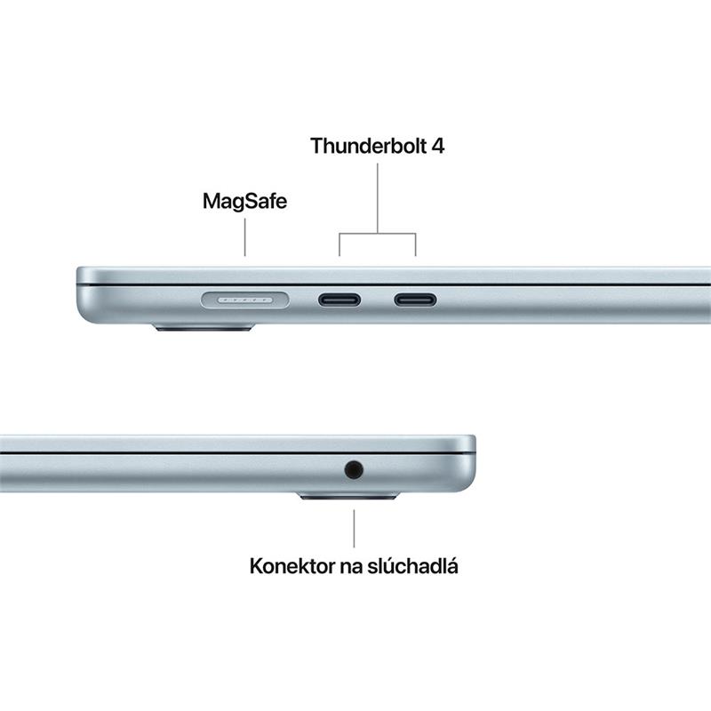 MacBook Air 15" Apple M4 10C CPU 10C GPU 16GB 256GB Nebeský modrý SK 