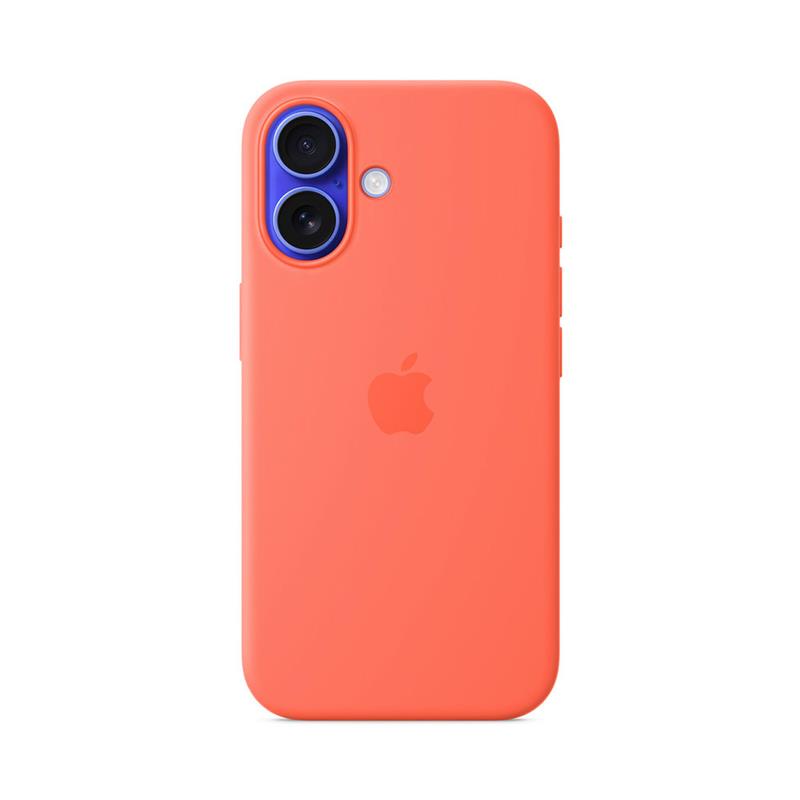 iPhone 16 Silicone Case with MagSafe - Tangerine 