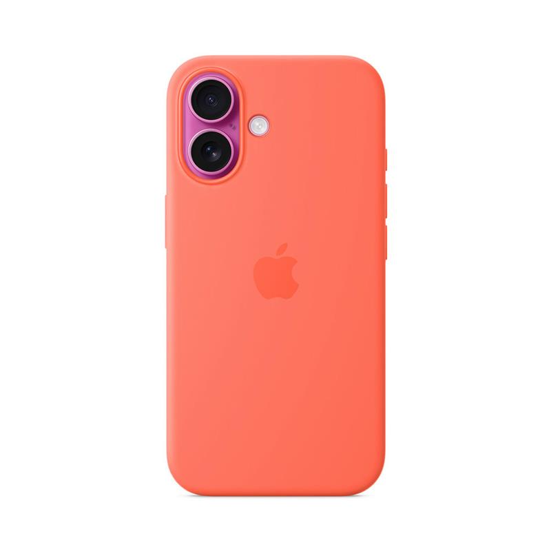 iPhone 16 Silicone Case with MagSafe - Tangerine 