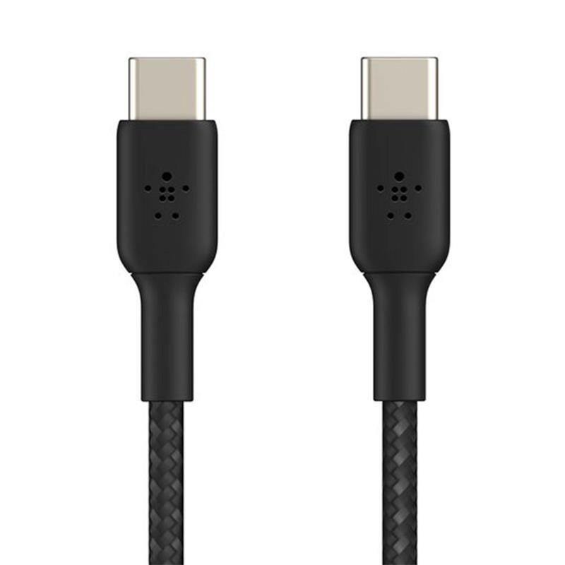 Belkin kábel Boost Charge Braided USB-C to USB-C 15cm - Black 