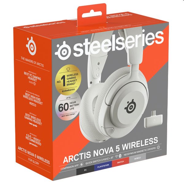 Steelseries Arctis Nova 5 White 