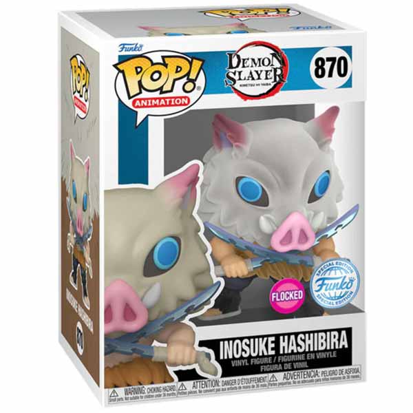 POP! Animation: Inosuke Hashibira (Demon Slayer) Special Edition Flocked 