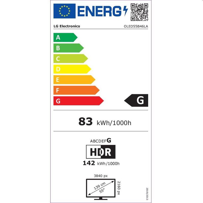 LG OLED55B46LA - 55" OLED AI B4 4K Smart TV 