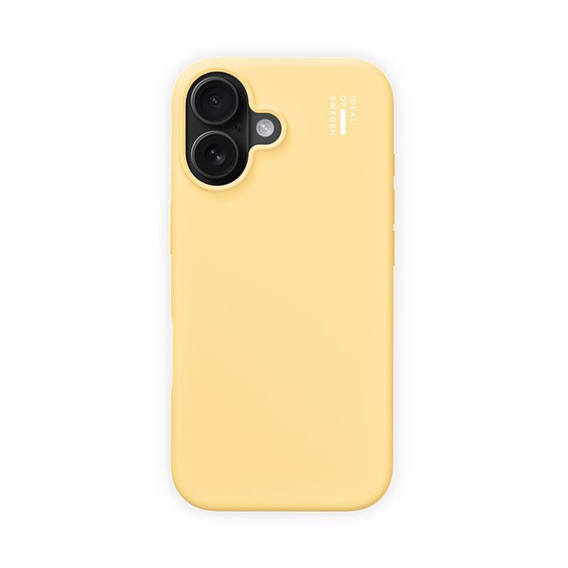 iDeal Silicone Case MagSafe iPhone 16 Soft Lemon 