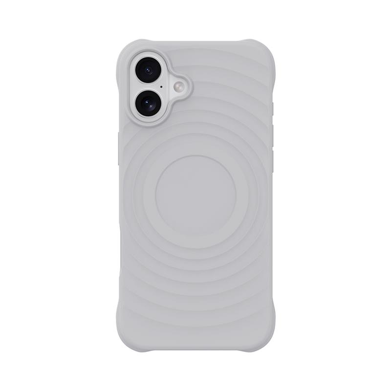 Devia kryt Ripple Magnetic Shockproof TPU Case pre iPhone 16 - White 