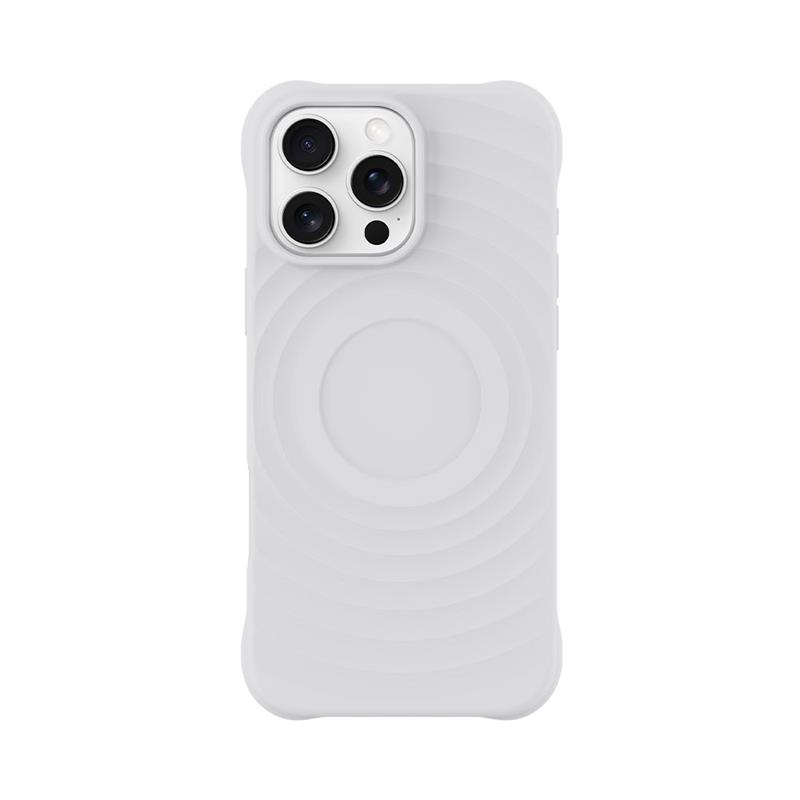 Devia kryt Ripple Magnetic Shockproof TPU Case pre iPhone 16 Pro - White 