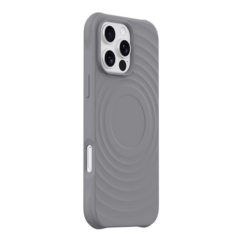 Devia kryt Ripple Magnetic Shockproof TPU Case pre iPhone 16 Pro Max - Gray 