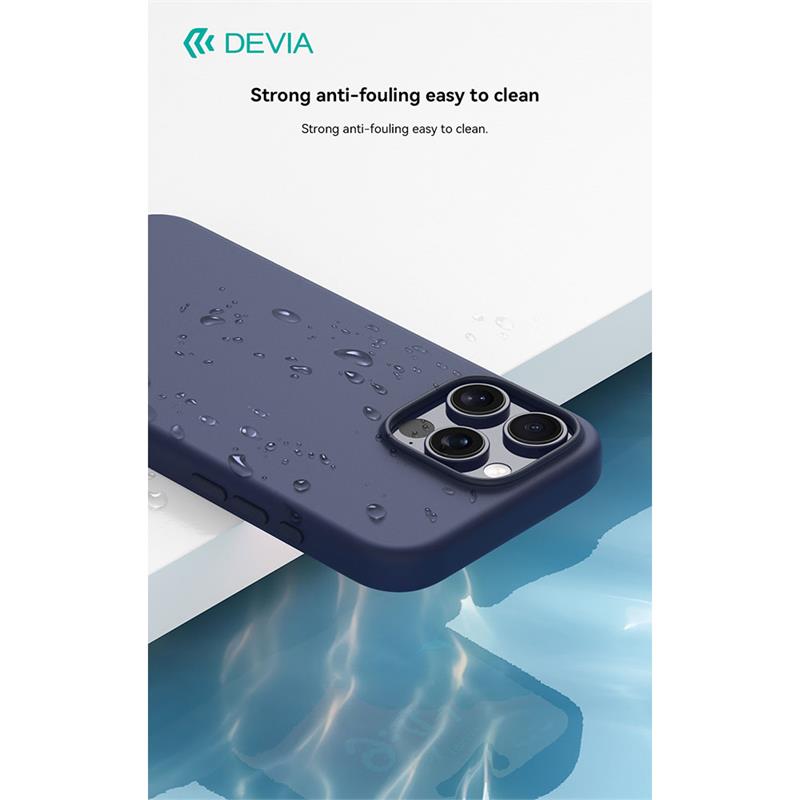 Devia kryt Nature Series Silicone Magnetic Case pre iPhone 16 - Gray White 