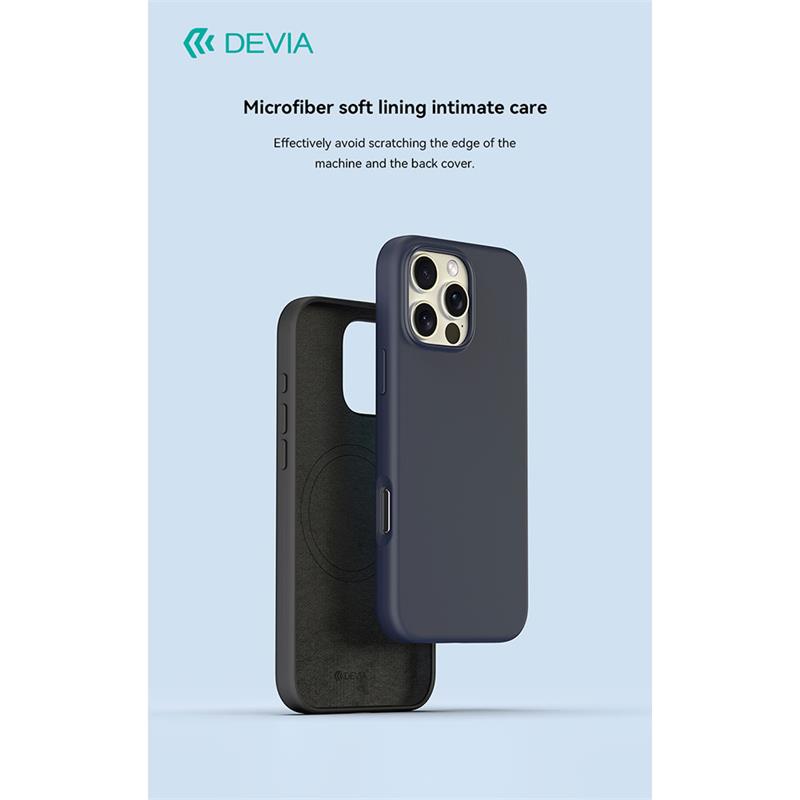 Devia kryt Nature Series Silicone Magnetic Case pre iPhone 16 - Rose Red 