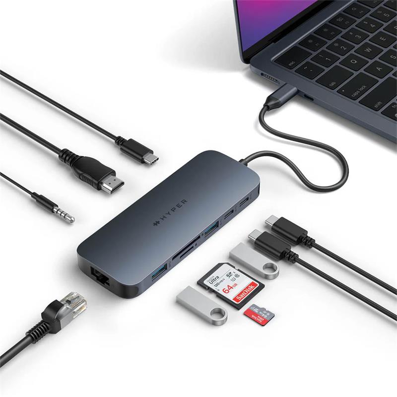 Hyper HyperDrive Next 10 Port USB-C Hub - Midnight Blue 