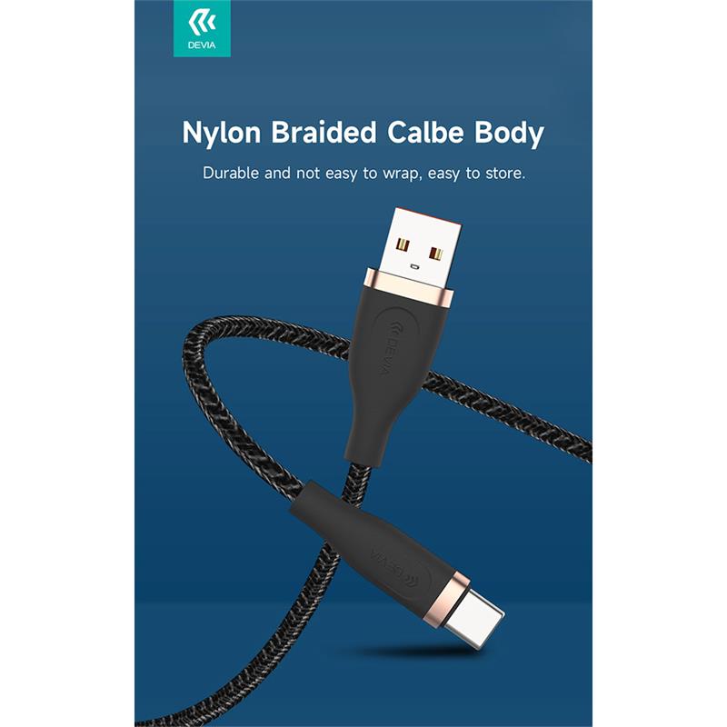 Devia kábel USB-A to USB-C Star Series Cable 1.2m - Black 