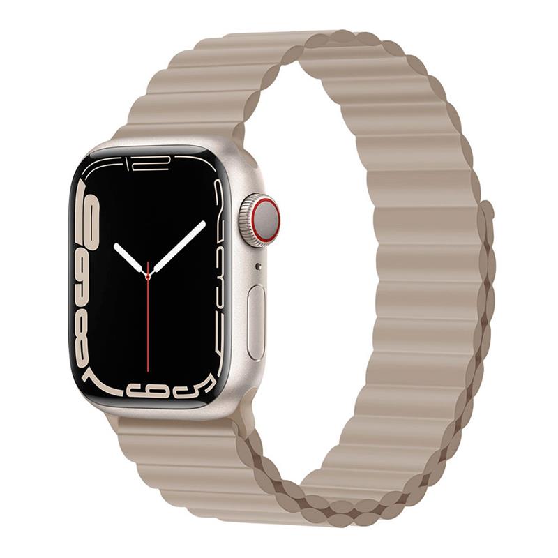 Devia remienok Deluxe Series Sport3 Silicone Magnet Band 44/45/46mm - Khaki 