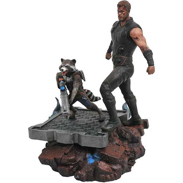 Marvel Premier Avengers 3 Thor & Rocket Statue 