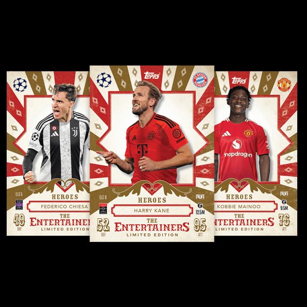Futbalové karty Topps Match Attax TCG 2024/25 UCC Booster Tin 2 žltá 