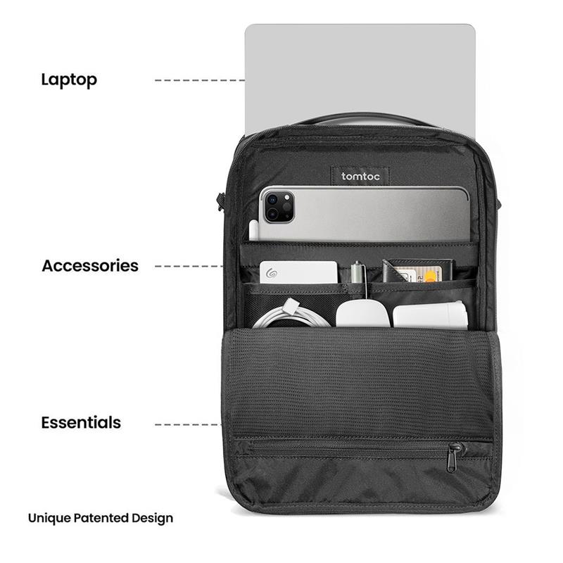 Tomtoc taška DefenderACE A04 pre Macbook Pro 14" M1/M2/M3/M4 - Black 