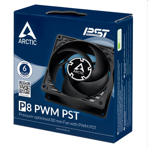 Arctic ventilátor P8 PWM PST 