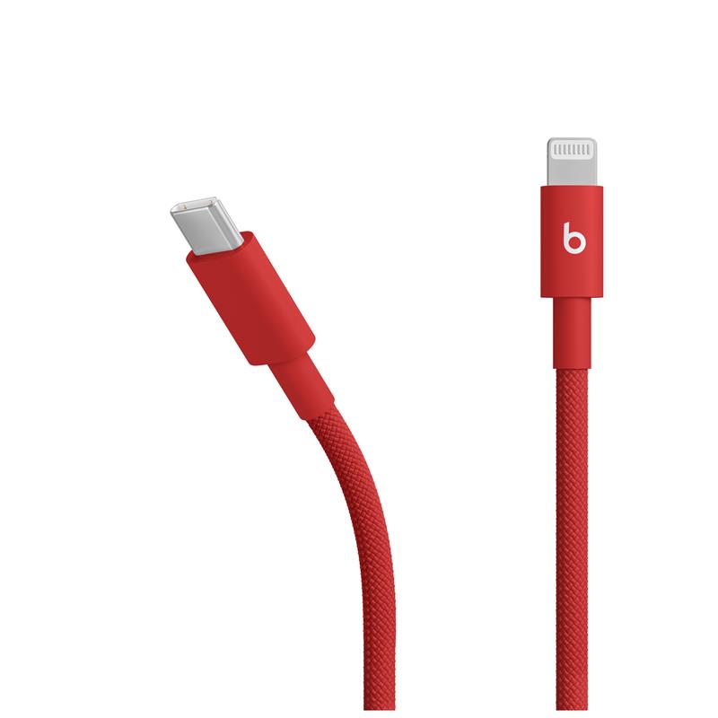 Beats USB-C/ Lightning Woven Cable (1.5m)-Rapid Red 