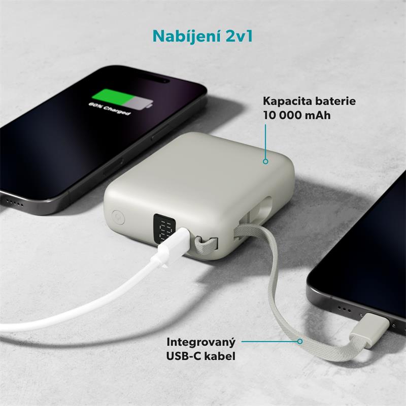 Epico UltraPack 35W 10000mAh powerbanka EP19 - šedá 