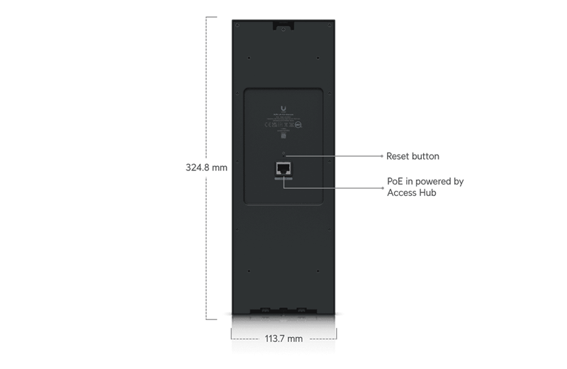 Ubiquiti UniFi Access - G3 Intercom   dveřní jednotka (čtečka/kamera/display/klávesnice) černá 