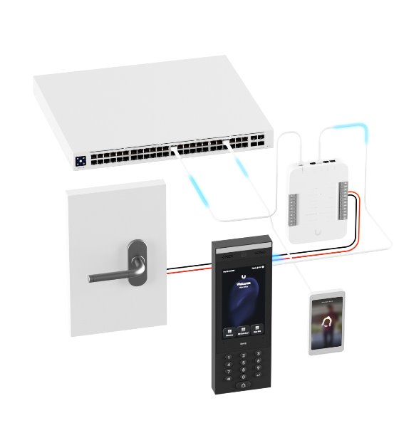Ubiquiti UniFi Access - G3 Intercom   dveřní jednotka (čtečka/kamera/display/klávesnice) černá 