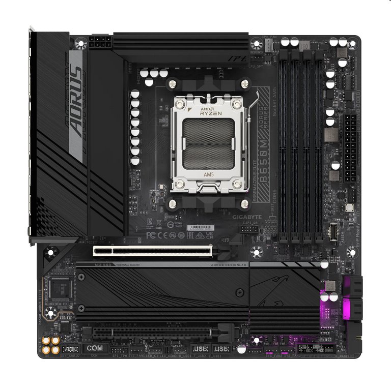 Gigabyte AORUS B650M ELITE, AMD B650, AM5, 4xDDR5, mATX 