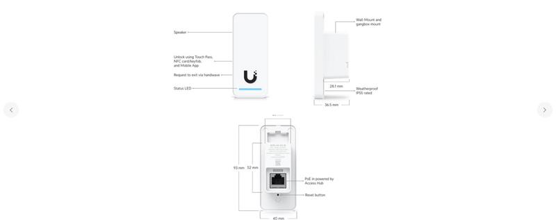 Ubiquiti UniFi Access - G3 Starter Kit Professional bílá 