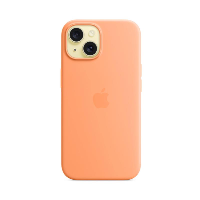 iPhone 15 Silicone Case with MagSafe - Orange Sorbet *Rozbalený* 