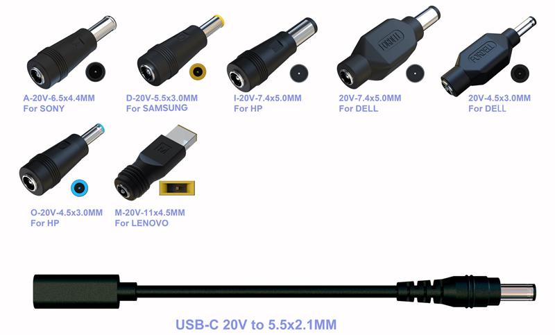 EUROCASE Universal power adapter AD-716 (100W GaN AC) 