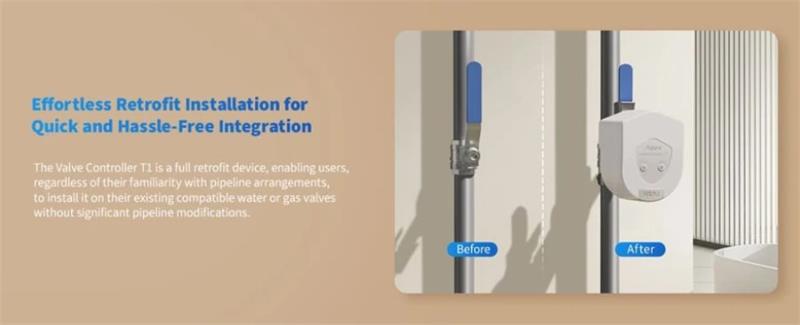 Aqara Smart Home Ovládanie ventilu T1 
