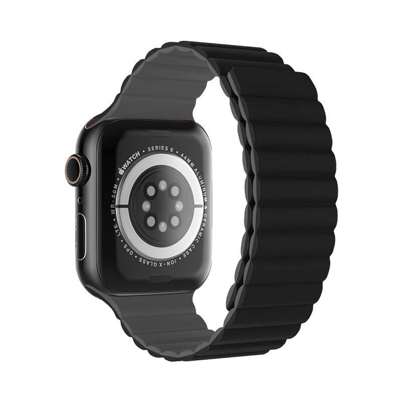 Devia remienok Nature Silicone Magnetic Watch Band 40/41/42mm - Black 
