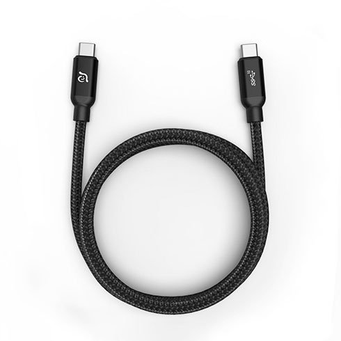 Adam Elements kábel CASA C100+ USB-C na USB-C 100W USB 3.1 Gen 2 10GB 1m - Black 
