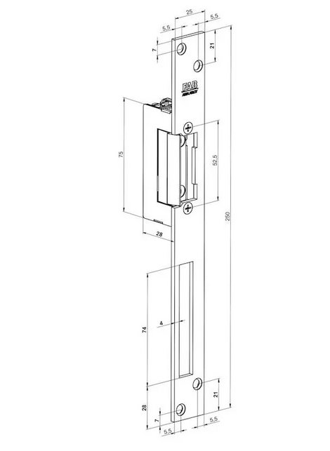 2N® Elektrický otvírač 31211 reverzní 12V / 170mA DC 