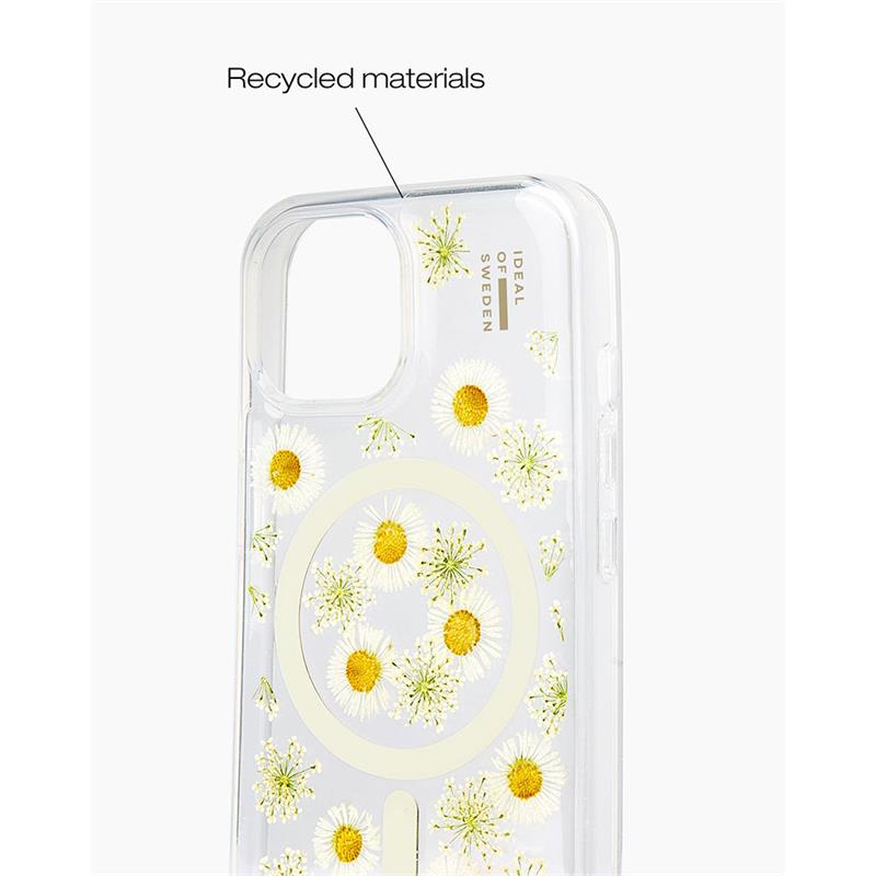 iDeal Fashion Clear Case MagSafe iPhone 13/14/15 Daisy Bloom 
