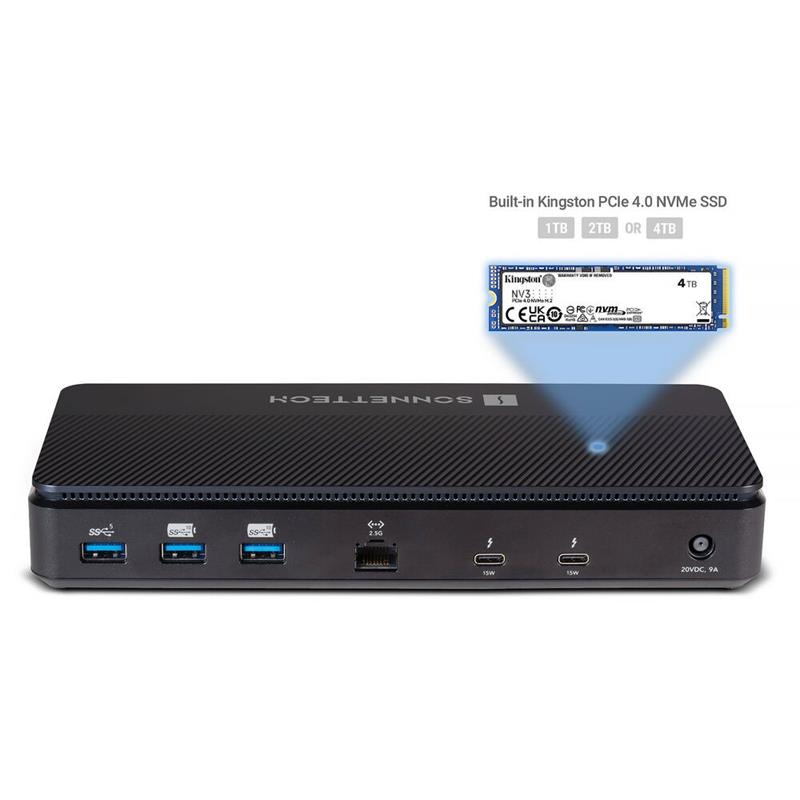 Sonnet Echo 13 Thunderbolt 5 SSD Dock 1TB - Black 