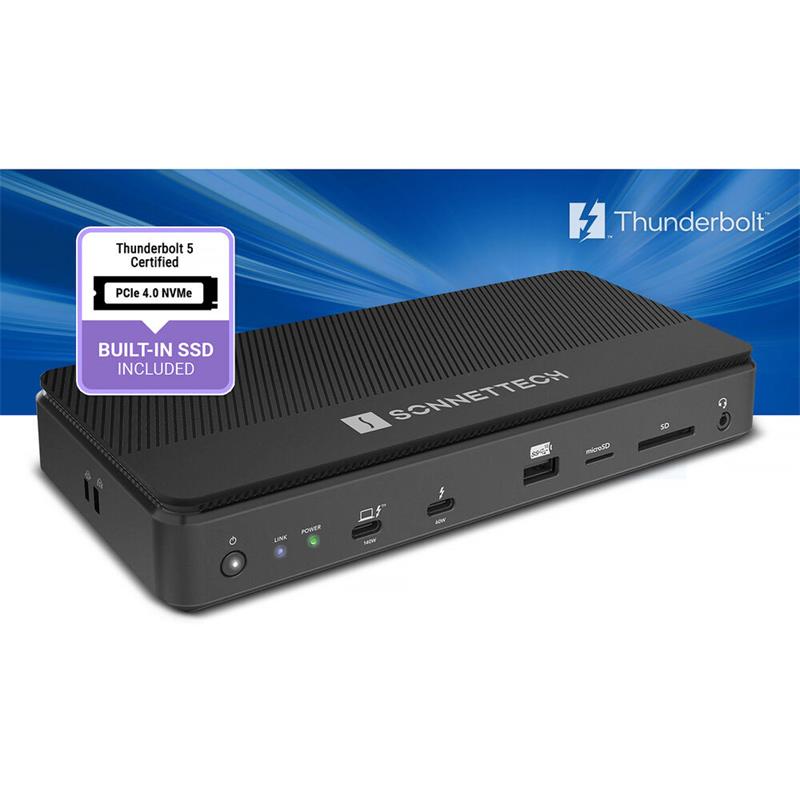 Sonnet Echo 13 Thunderbolt 5 SSD Dock 1TB - Black 