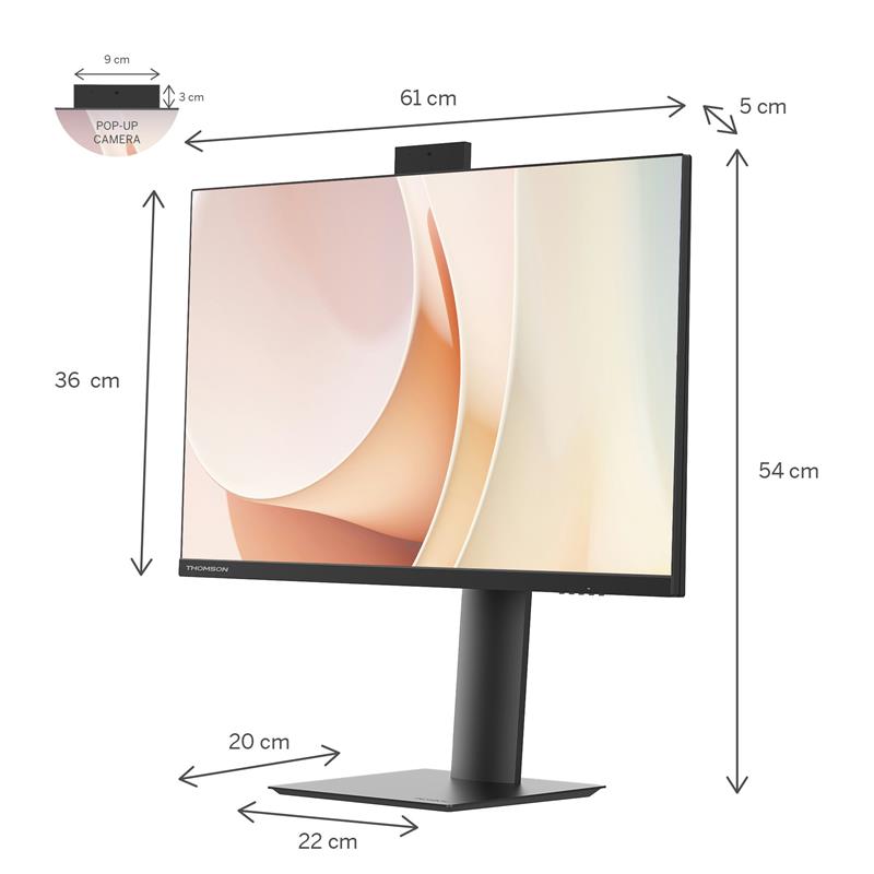 Thomson M24FB2Y14, monitor 24" FHD, 100 Hz 