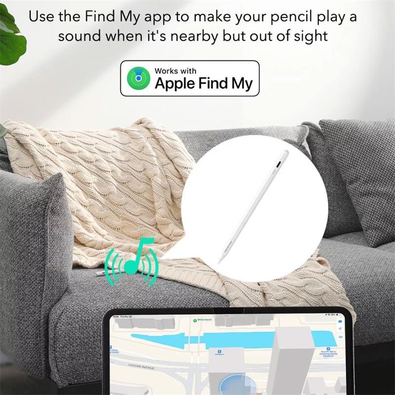 ESR stylus Geo Digital Pencil with built-in Apple Find My Technology - White 