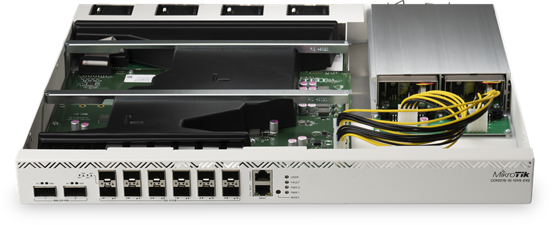 MIKROTIK RouterBOARD Cloud Core Router CCR2216-1G-12XS-2XQ + L6 (2GHz; 16GB RAM; 1xGLAN; 12xSFP28; 2xQSFP28; 2xM.2 slot dual PSU)  