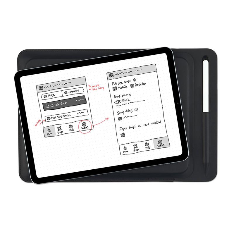 Pipetto puzdro Ultra Slim pre iPad 10.9" Air 11" Pro 11" - Black 